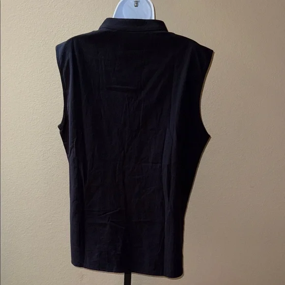 Coofandy Sleeveless Cotton Minimalist Relaxed Fit Lace-Up Top Tunic Women’s Sz S - Picture 4 of 5
